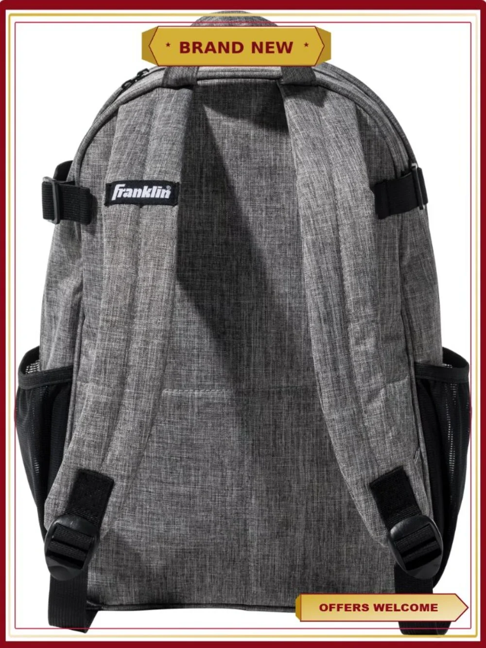 Youth MLB Backpack Baseball School Everyday Use Gear Bag with Fence Hook